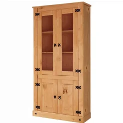 Wohnen Vitrinenschrank im Mexikanischen Landhaus Look - Chrysa