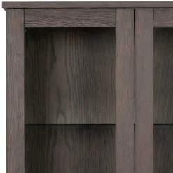 Wohnen Esszimmer-Vitrinen*Vitrinenschrank in Eiche Dunkelbraun - Lomarios