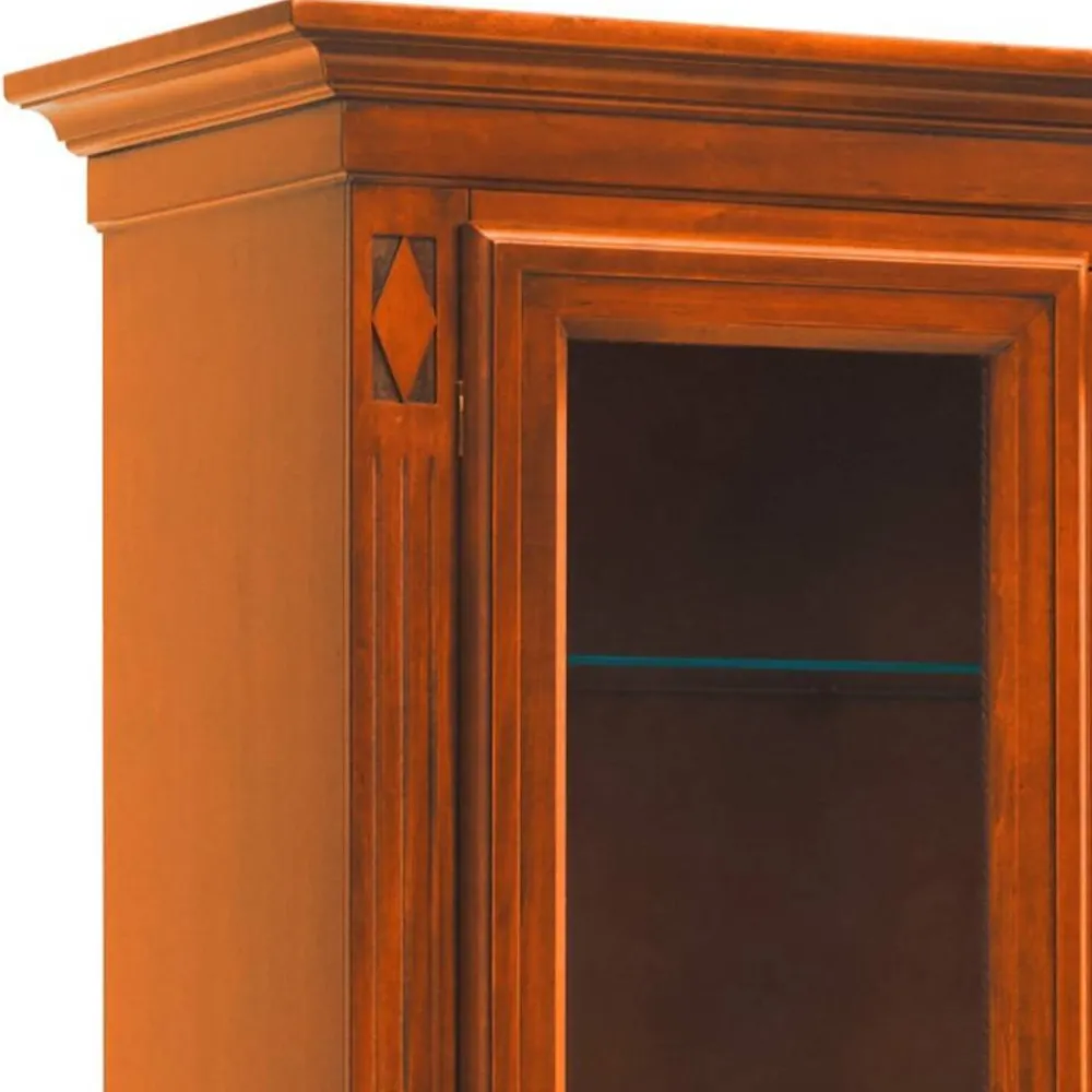 Wohnen Vitrinenschrank in Kirschbaumfarben - Manukau