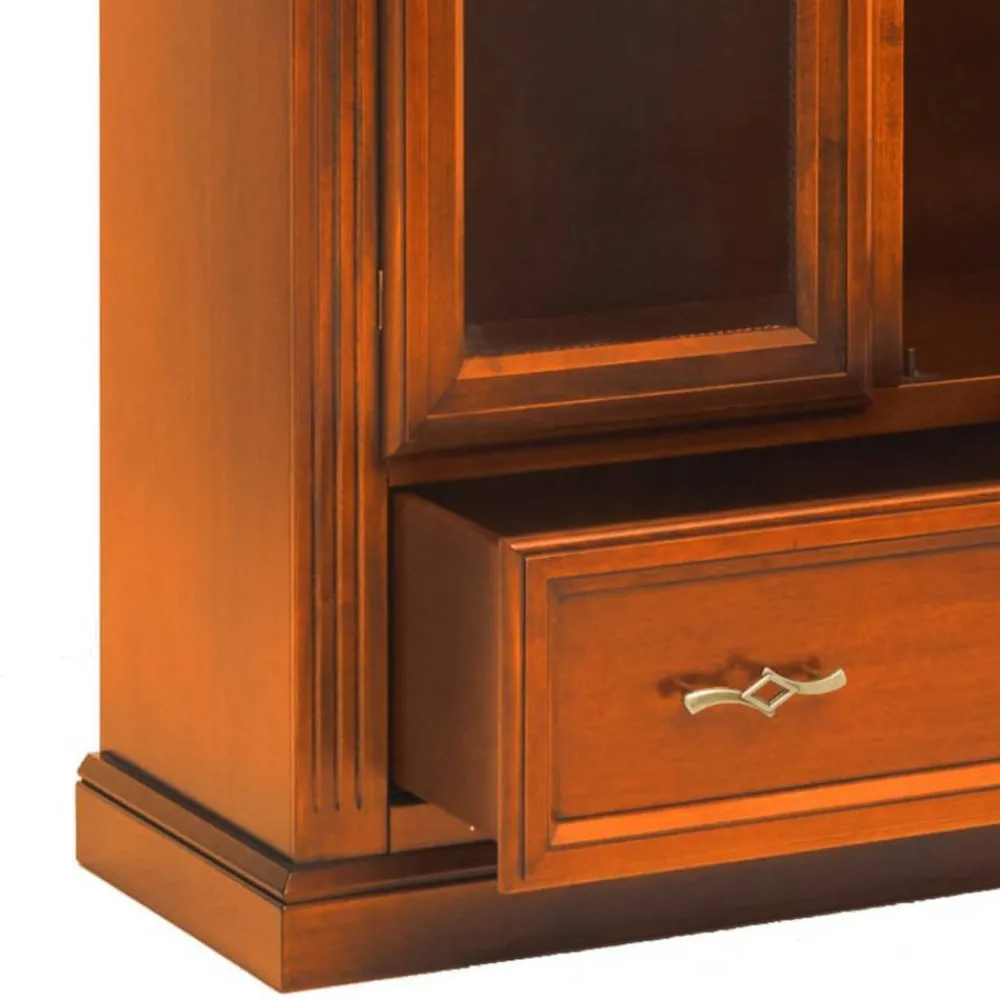 Wohnen Vitrinenschrank in Kirschbaumfarben - Manukau