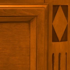 Wohnen Vitrinenschrank in Kirschbaumfarben - Manukau