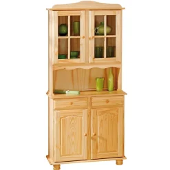 Wohnen Esszimmer-Vitrinen|Esszimmerschränke*Vitrinenschrank Nabrosia im Landhausstil