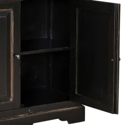 Wohnen Esszimmer-Vitrinen*Vitrinenschrank Sentiments in Schwarz