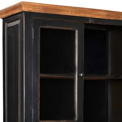 Wohnen Esszimmer-Vitrinen*Vitrinenschrank Sentiments in Schwarz