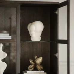 Wohnen Esszimmer-Vitrinen*Vtrinenschrank aus braunem Eichenholz - Pipo