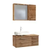 Wohnen Wand Badmöbel-Set in Holz - Userina I (dreiteilig)