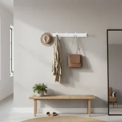 Wohnen Wand Design-Hakenleiste in Weiß - Jasefiana