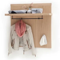 Wohnen Garderoben|Garderoben*Wand Hängegarderobe in Eiche Bianco - Arkadiuz