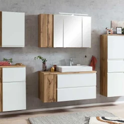 Wohnen Waschtisch|Waschbeckenunterschränke*Wand Waschbeckenschrank mit Aufsatzbecken - Eight