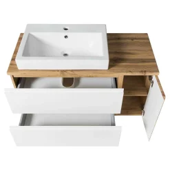 Wohnen Waschtisch|Waschbeckenunterschränke*Wand Waschtisch mit 105 cm Breite - Eight