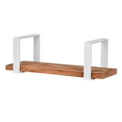 Wohnen Wandboard aus Mangoholz & Metall Weiß - Siza