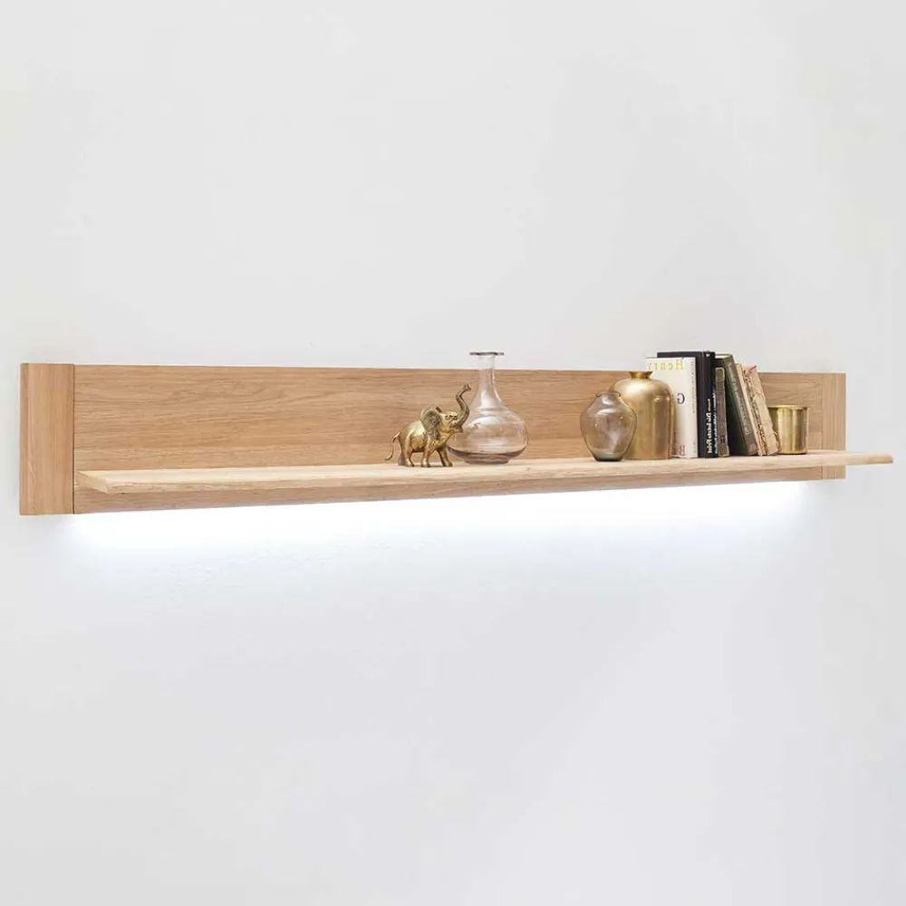 Wohnen Esszimmerregale|Regale*Wandboard in 180cm Breite Pontros mit Eiche Bianco Furnier