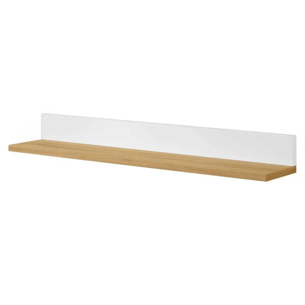 Wohnen Wandboard in Eiche Furnier & Weiß - Elastian