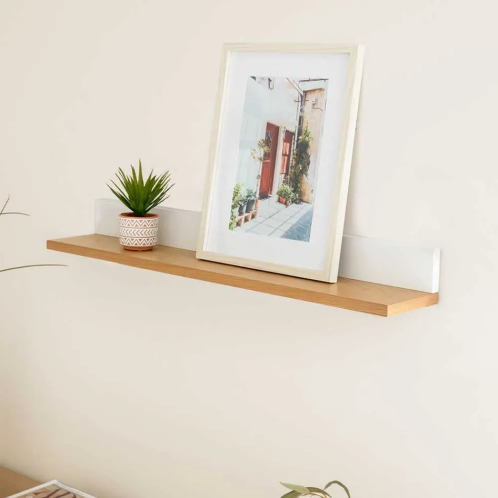 Wohnen Wandboard in Eiche Furnier & Weiß - Elastian