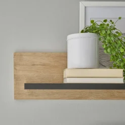 Wohnen Wandboard in Eiche Gold Holzoptik - Hengas