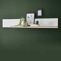 Wohnen Wandboard in Mattweiß und Wildeiche - Nenaloro