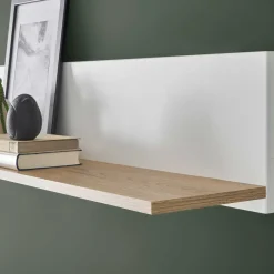 Wohnen Wandboard in Mattweiß und Wildeiche - Nenaloro