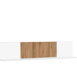 Wohnen Wandboard in Weiß mit Eiche Bianco - Miloris