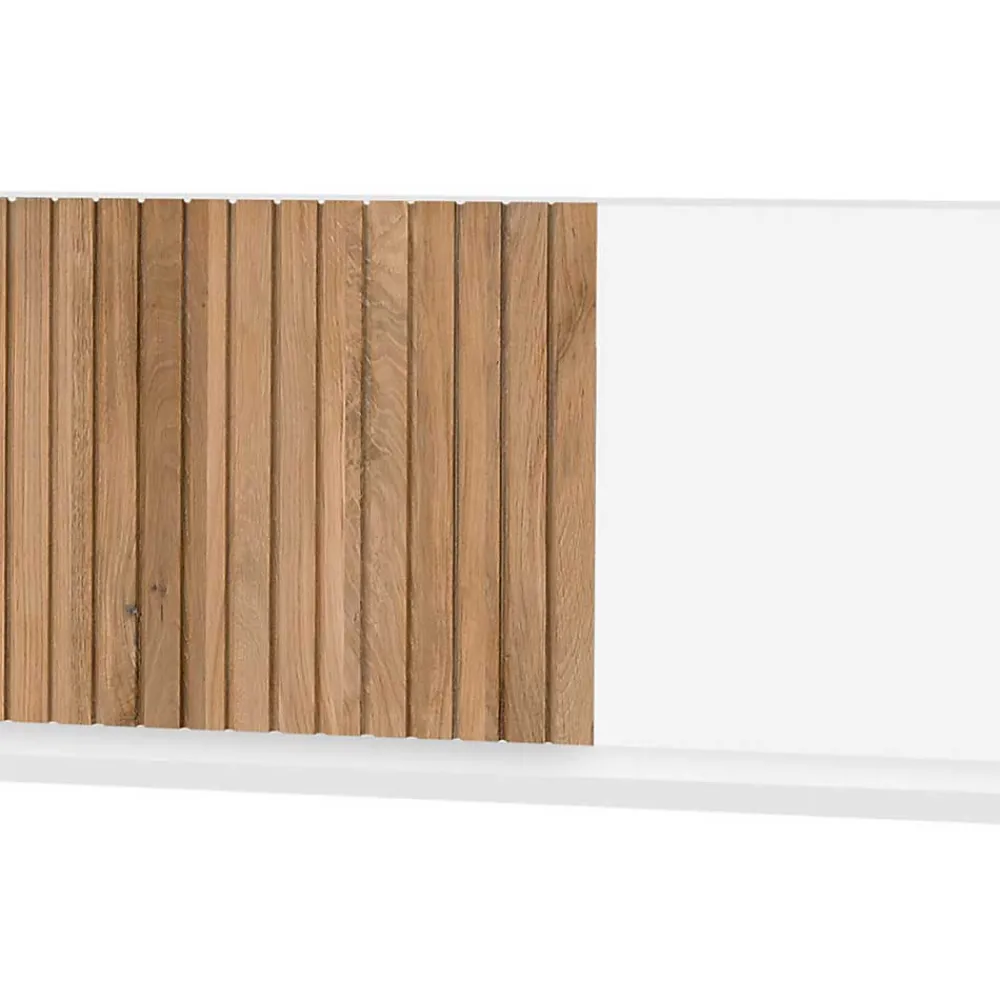 Wohnen Wandboard in Weiß mit Eiche Bianco - Miloris