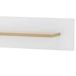 Wohnen Wandboard in Weiß und Eiche - Ginko