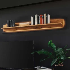 Wohnen Wandboard in Wildeiche & Anthrazit - Flacona