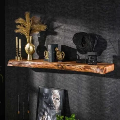 Wohnen Loft Möbel|Industrial Möbel*Wandboard mit Baumkante aus Akazie - Casaniano