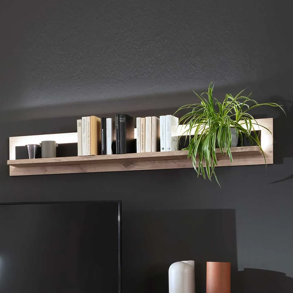 Wohnen Esszimmerregale|Regale*Wandboard mit LED Beleuchtung - Bekunion