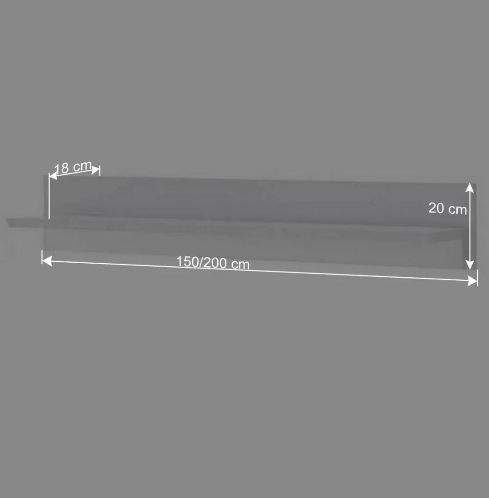 Wohnen Wandboard mit LED Beleuchtung - Tirol