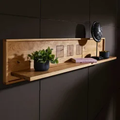 Wohnen Wohnzimmer-Regale|Esszimmerregale*Wandboard Troncon aus Wildeiche Echtholz