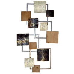 Wohnen Wanddeko aus Rechteck Elementen Metall - Mariah