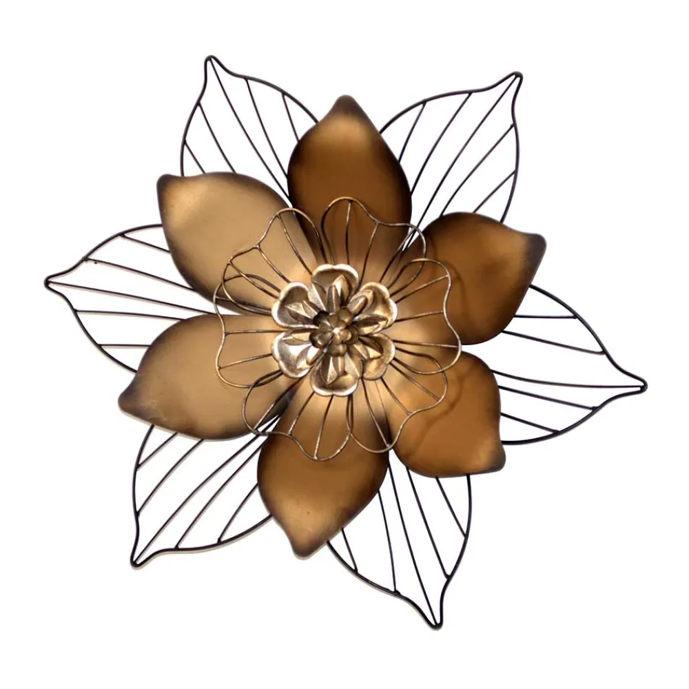 Wohnen Wanddekoration aus Metall Blüte - Vien