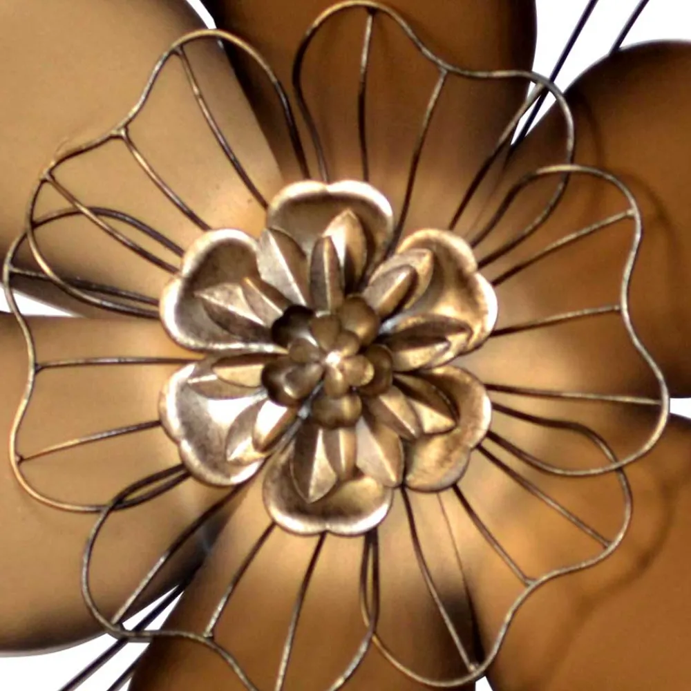 Wohnen Wanddekoration aus Metall Blüte - Vien