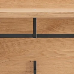 Wohnen Garderoben|Garderoben*Wandgarderobe aus Asteiche Massivholz und Metall - Zonga