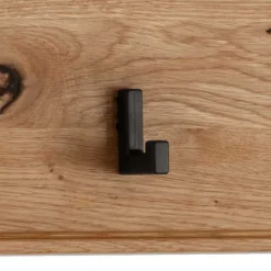 Wohnen Garderoben|Garderoben*Wandgarderobe aus Asteiche Massivholz und Metall - Zonga