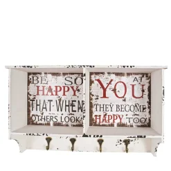 Wohnen Wandgarderobe Esther im Shabby Chic Look