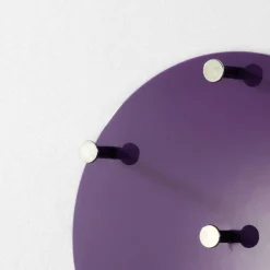 Wohnen Wandgarderobe Fiona in Brombeerfarben