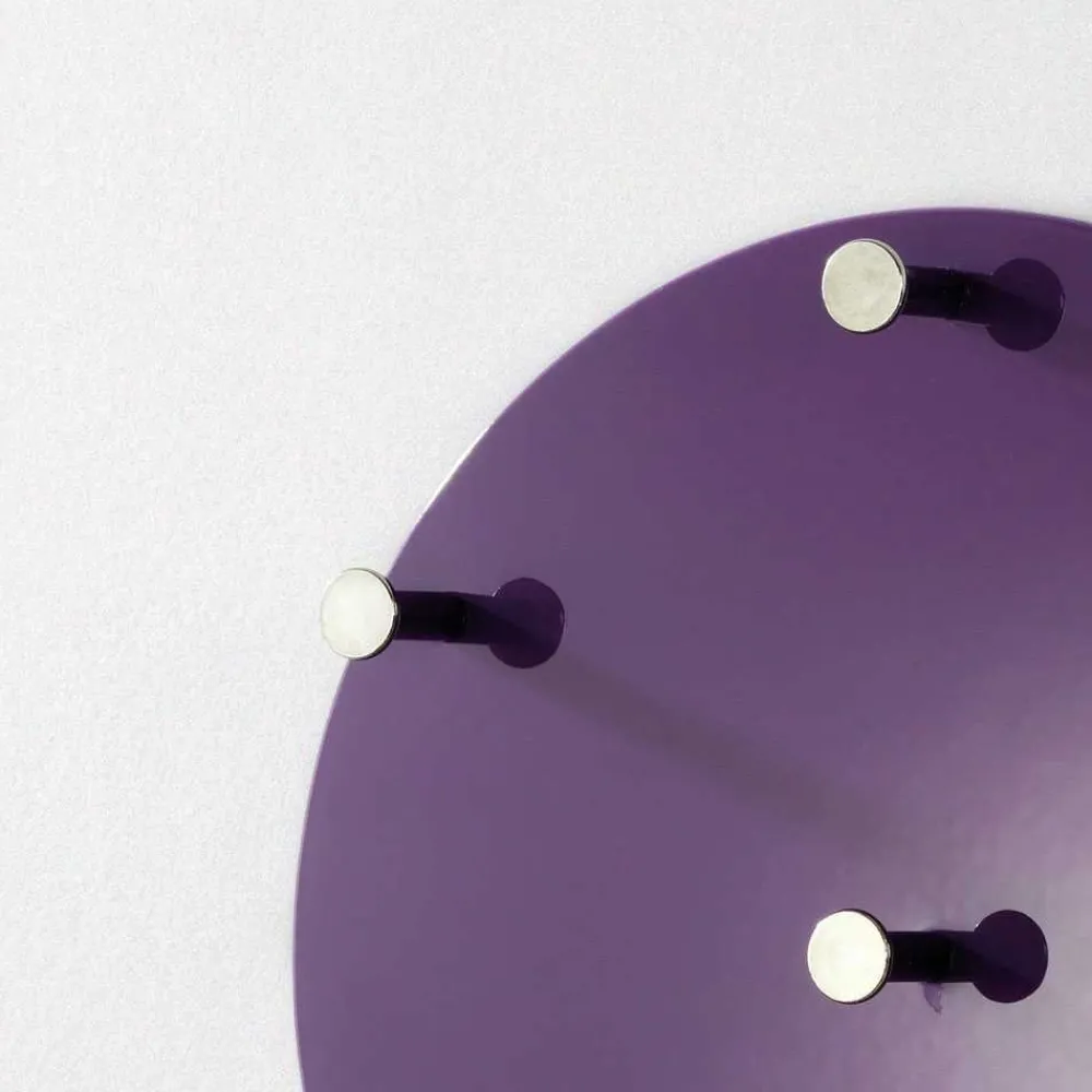 Wohnen Wandgarderobe Fiona in Brombeerfarben