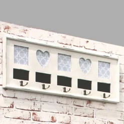 Wohnen Shabby Chic Möbel*Wandgarderobe Mercana mit Bilderrahmen