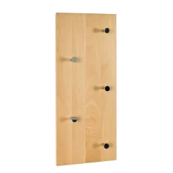 Wohnen Garderoben|Garderoben*Wandgarderobe mit 5 Haken Loove aus Buchenholz