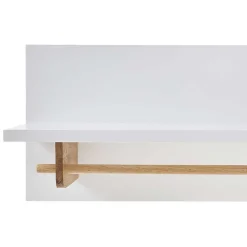 Wohnen Skandinavische Möbel|Garderoben*Wandgarderobe mit Ablageboden & Holzstange - Catia