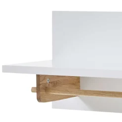 Wohnen Skandinavische Möbel|Garderoben*Wandgarderobe mit Ablageboden & Holzstange - Catia