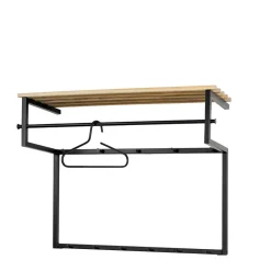 Wohnen Garderoben|Garderoben*Wandgarderobe mit Hutablage aus Holzleisten - Casciano