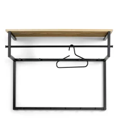 Wohnen Garderoben|Garderoben*Wandgarderobe mit Hutablage aus Holzleisten - Casciano