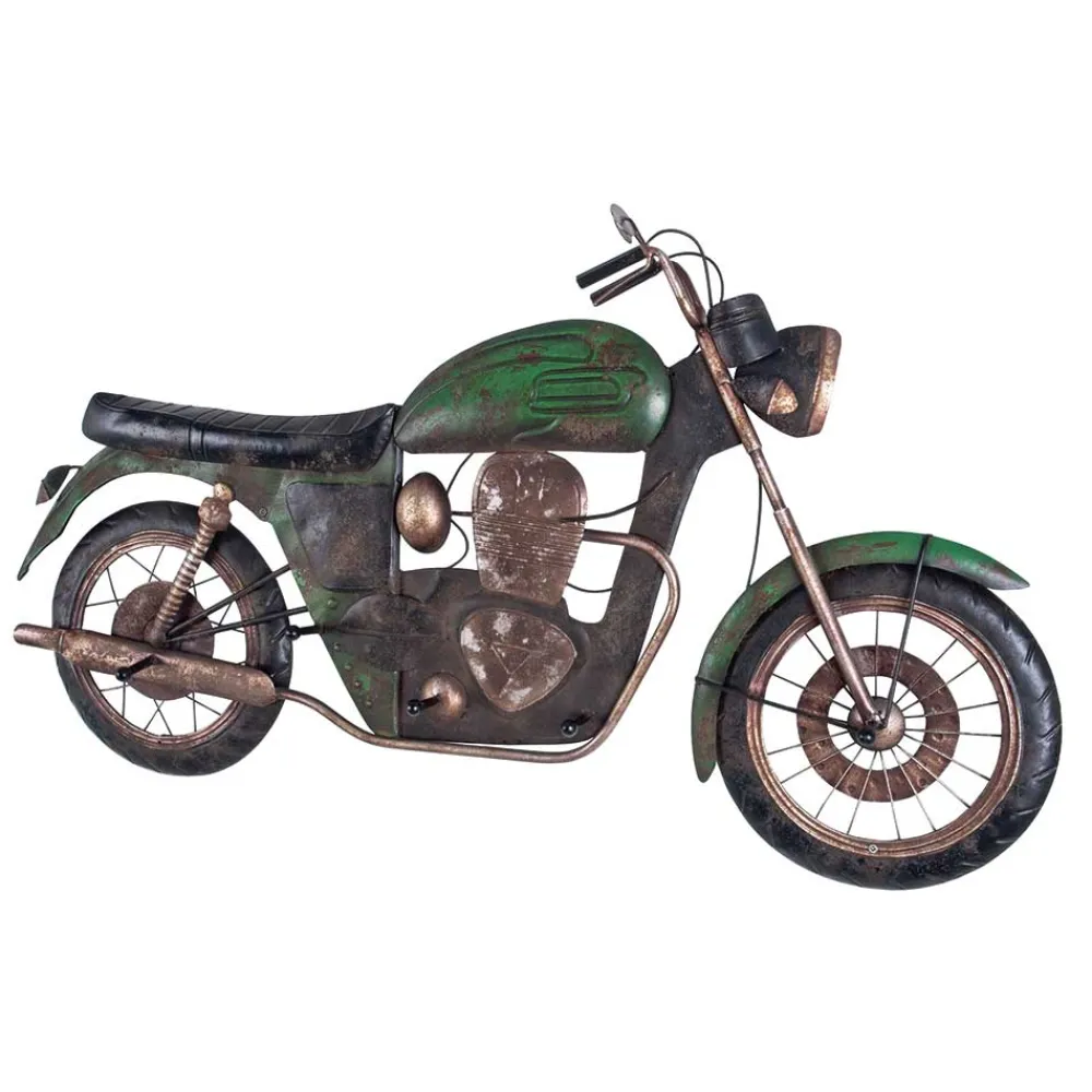 Wohnen Braune Möbel|Retro Möbel*Wandgarderobe Moonshine im Motorrad Design