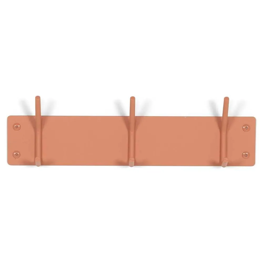 Wohnen Wandgarderobe pulverbeschichtet in Terracotta - Harras