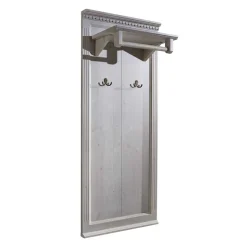 Wohnen Vintage Möbel*Wandgarderobe Vranoria in Hellgrau