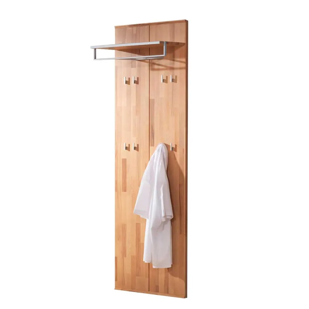 Wohnen Garderoben|Garderoben*Wandgarderoben Paneel Coestra aus Kernbuche Massivholz