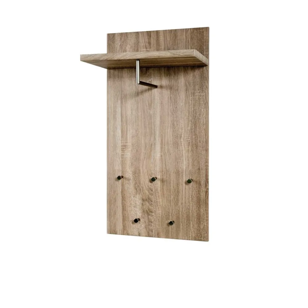 Wohnen Wandgarderoben Paneel Uzyna in Eiche Trüffel Dekor