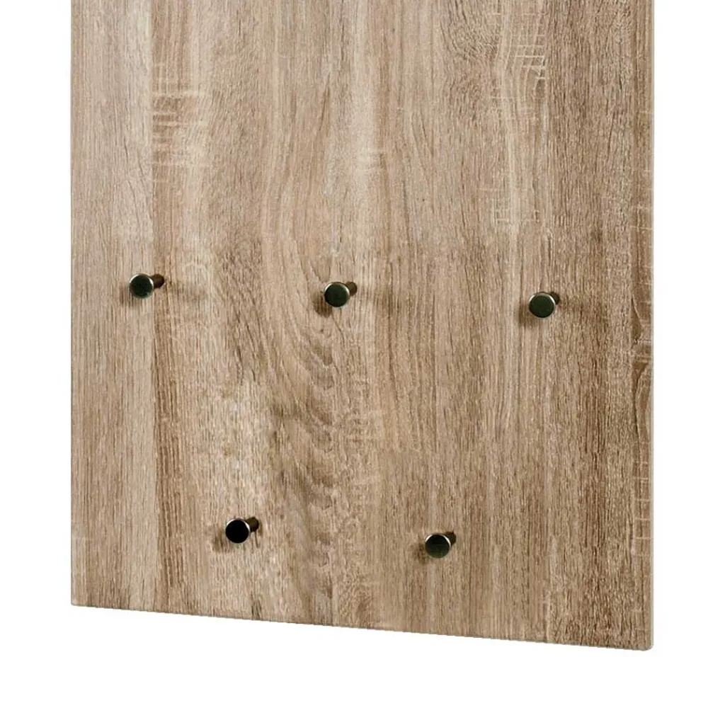 Wohnen Wandgarderoben Paneel Uzyna in Eiche Trüffel Dekor