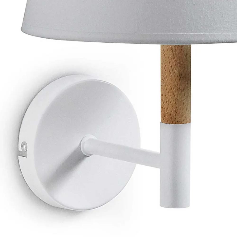 Wohnen Wandleuchte in Weiß & Buche - Vitablos